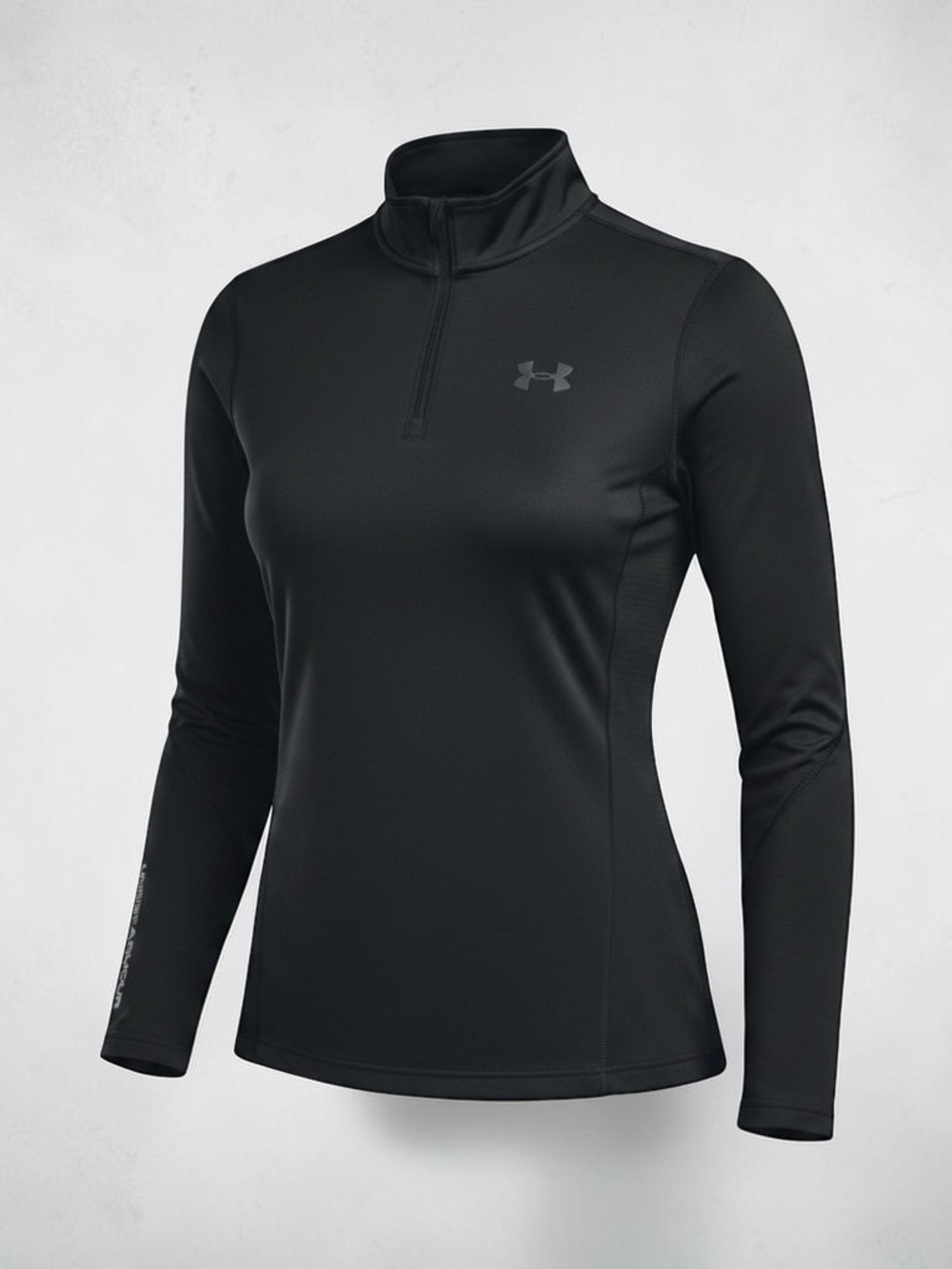 Under Armour Women’s Black Quarter-Zip Long Sleeve Performance Top